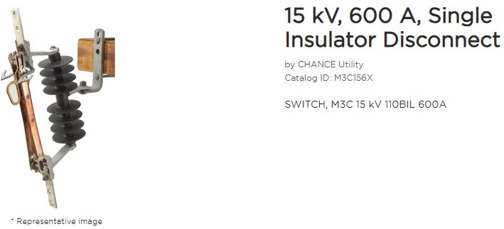 Switch Cutout 600A 15kv